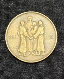 Moneda 20 lei 1930 hora fără semn monetărie
