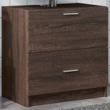 VidaXL Dulap de chiuvetă, stejar maro, 59x37x59 cm, lemn prelucrat