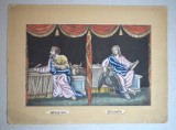 P Gally &quot;St Luke St.John&quot; mezzotinta factura populara 1806, Religie, Cerneala, Altul