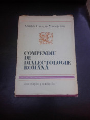 COMPENDIU DE DIALECTOLOGIE ROMANA - MATILDA CARAGIU MARIOTEANU foto