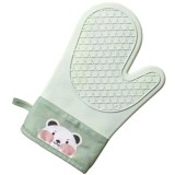 Manusa de bucatarie Pufo Baking din silicon pentru gratar sau cuptor, captusita, 28 cm, verde