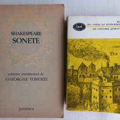 SHAKESPEARE- SONETE+ SCENE DIN VIATA LUI SHAKESPEARE- MIHNEA GHEORGHIU, PACHET