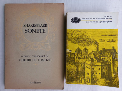 SHAKESPEARE- SONETE+ SCENE DIN VIATA LUI SHAKESPEARE- MIHNEA GHEORGHIU, PACHET foto