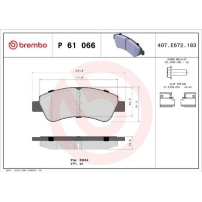 Placute frana Citroen Berlingo / Berlingo First Box (M), Berlingo / Berlingo First Mpv, C2 (Jm), C2 Enterprise (Jg), C3 / C3 Origin 3 (Sx), C3 Aircro foto