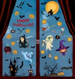Set de 6 coli cu autocolante de Halloween Cytecedx, PVC, multicolor, 28 x 35 cm