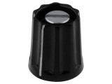 Buton Rotativ Plastic Negru 3mm