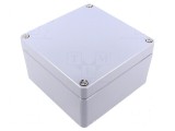 Carcasă universală din aluminiu gri - dimensiuni 160mm x 160mm x 91mm