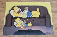 POSTER DIN MATERIAL TEXTIL, SIMPSON ANII'90