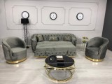 SET ALITA GRI CANAPEA EXTENSIBILA+2 FOTOLII PERSONALIZABIL PE CULORI *masa de cafea nu este inclusa