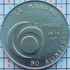 Cuba 1 Peso (Nonaligned Nations Conference) 1979 - tiraj 3.000 - km 191 - A034