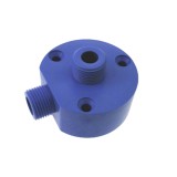 Wandhalter f&uuml;r Zapfkopfreinigungsadapter (1 Anschluss), mit seitlichem Wasseranschluss 5/8 Zoll