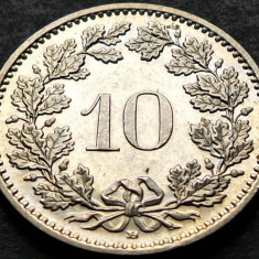 Moneda 10 RAPPEN - ELVETIA, anul 2008 * cod 3745