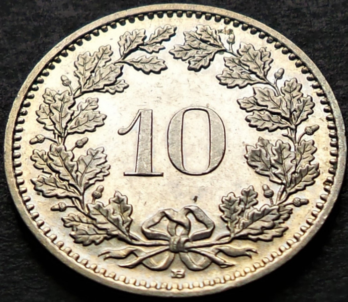 Moneda 10 RAPPEN - ELVETIA, anul 2008 * cod 3745