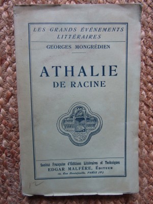 ATHALIE DE RACINE - GEORGES MONGR&amp;Eacute;DIEN foto