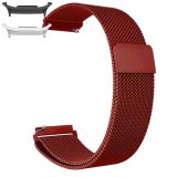 Curea tip Milanese Loop compatibila cu Samsung Galaxy Watch9 44mm, Metalic Red