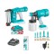 TOTAL - Set pistol vopsit, pistol cuie, pensule, trafalet, incarcator, baterie PowerTool TopQuality