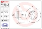 BREMBO 08.C308.11 PRIME LINE - UV Coated Disc frana