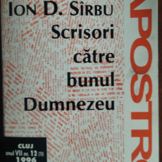 ION D. SIRBU (SARBU): SCRISORI CATRE BUNUL DUMNEZEU (1996/ingrijitor ION VARTIC)