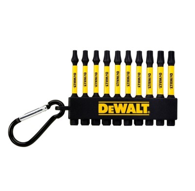 Set 10 biti pentru insurubare de impact, DeWalt DT7275-QZ, profil Torx, 57 mm foto
