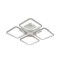 Lustra LED cu Telecomanda Daisy 4 Patrate 52W Lumina Rece Calda Neutra Dimabila Alb