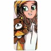 Husa silicon pentru Xiaomi Mi 9, Girl With Little Bear