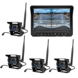 Kit supraveghere video wireless PNI TRK504 camion, 4 camere, Monitor 7 inch, Wi-Fi 2.4 GHz, AHD, IP66/IP68, Vedere Nocturna IR