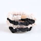 Set 4 elastice de par cu aspect satinat