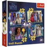 Puzzle Trefl 4in1 Wish Visele Devin Realitate