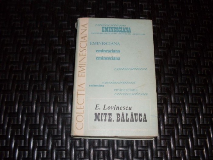 Mite Balauca - E. Lovinescu , 21158