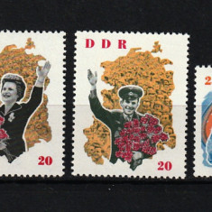 Germania, DDR / RDG, 1963 | Vizita cosmonauţilor sovietici - Cosmos | MNH | aph