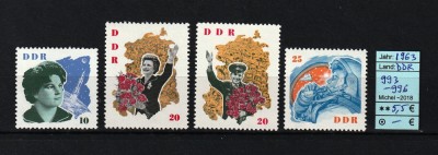 Germania, DDR / RDG, 1963 | Vizita cosmonauţilor sovietici - Cosmos | MNH | aph foto