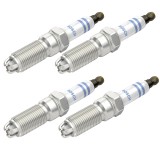 Set 4 bujii Bosch Opel Astra G Vectra B Zafira A 2.2 16V benzina - Distanta electrozi 1.1mm, filet M14x1.25, cheie 16