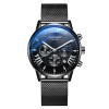Ceas Barbatesc Argintiu Gadyson Quartz, Otel Inoxidabil, Curea Metalica, Cadran Clasic, Elegant, Rezistent Apa