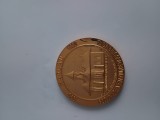 Domnitorul Petru Musat 1375-1391 .Cetatea de scaun a Sucevei 600 de ani 1388-1988 .Medalie bronz deosebita .vechime 38 de ani