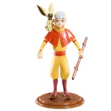 Figurina articulata The Avatar IdeallStore&reg;, Mighty Aang, editie de colectie, 18 cm, stativ inclus