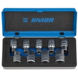 Unior 191MB1 - Set capete chei tubulare 10-24 mm patrat 1/2 inch 9 bucati