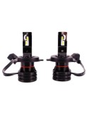 Set 2 leduri H4 M2, Canbus, 6500k, 28W, 6000 Lm, 12V-24V