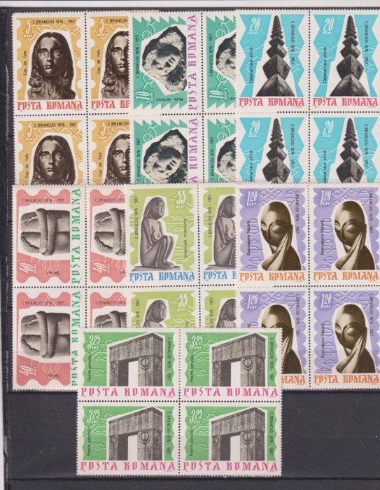 10 ANI DE LA MOARTEA LUI BRINCUSI LP.645 MNH
