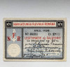 PERMIS DE CALATORIE CONDUCERE REGALIST ROMANIA NAVIGATIUNEA FLUVIALA ROMANA 1939