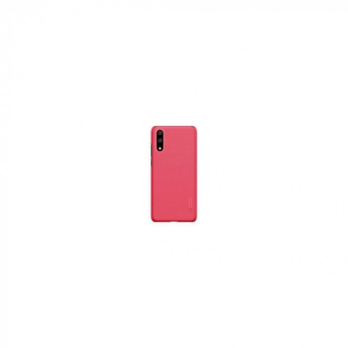 Husa Nillkin Super Frosted Shield Rosie + Folie Sticla Pentru Huawei P20