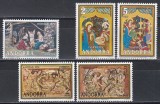 Andorra Spaniaolă 1972,1973,1974 - Crăciun - Picturi, 3 Serii, MNH