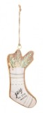 Set 12 ornamente brad Peace 6.5x1x15.5 cm