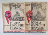 ISTORIA REVOLUTIEI FRANCEZE de THOMAS CARLYLE , VOLUMELE I - II , 1946 - 1947