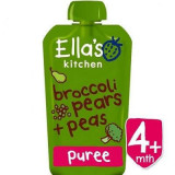 Piure Eco din brocoli, para si mazare, +4luni, 120g, Ella&#039;s Kitchen