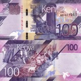Bancnota Kenya 100 Shilingi 2019 UNC, Africa, NOUA