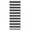 Jaluzea tip zebra neagră lățime țesătură 50,9 cm poliester