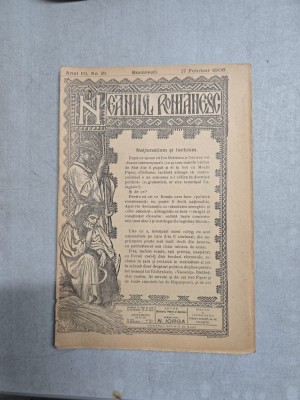 Neamul Rom&amp;acirc;nesc nr. 21/17.02.1908 - Director N. Iorga foto