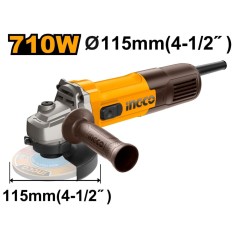 Polizor unghiular (flex) 710W, 115mm, 12000rpm, INGCO AG7118