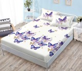 Cumpara ieftin Husa Pat Elastic 3 Piese 180x200 cm +25 cm Glaives HP011, 2 Fete Perna 50x75 cm