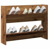 Pantofar de perete, lemn vechi, 80x18x60 cm, lemn prelucrat